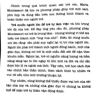 Học Montessori Để Dạy Trẻ Theo Phương Pháp Montessori - 100 Hoạt Động Montessori: Con Không Cần iPad Để Lớn 