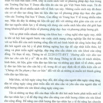 Sư Phạm Y Học Thực Hành - Dùng Cho Đào Tạo Giáo Viên Các Trường Đại Học, Cao Đẳng, Trung Học Y Tế Và Các Cơ Sở Đào Tạo Liên Tục (Tái bản 2022)
