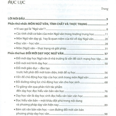 Môn Ngữ Văn Và Dạy Học Ngữ Văn Trong Trường Phổ Thông