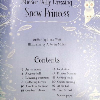 Little Sticker Dolly Dressing Snow Princess