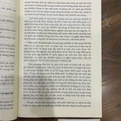 Sách - Giáo Trình Nhà Nước Và Pháp Luật Các Quốc Gia ASEAN