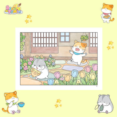 Sách Tô Màu - Chuyện Của Mèo Cam Và Hamster - Minh Thắng