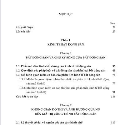 Kinh tế và Quản lý Bất động sản - Giáo trình dịch từ tiếng Nga sang tiếng Việt xuất bản lần thứ 2, sửa chữa và bổ sung