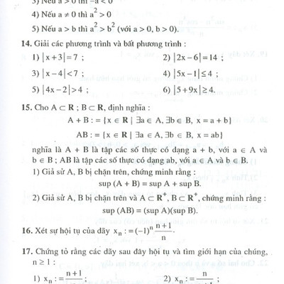 Bài Tập Toán Cao Cấp - Tập 2 - Phép Tính Giải Tích Một Biến Số