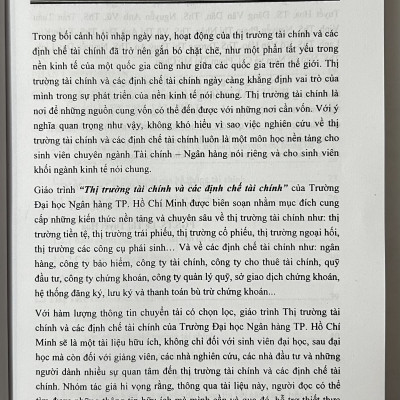 Sách - Giáo Trình Thị TRường Tài Chính Và Các Định Chế Tài Chính