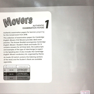 Cambridge English Movers 1 for Revised Exam from 2018 Ans Booklet