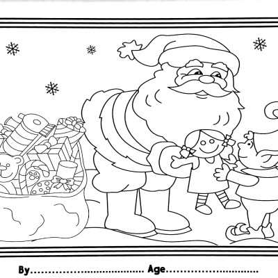 I Love To Colour My Placemat - Christmas (Red)