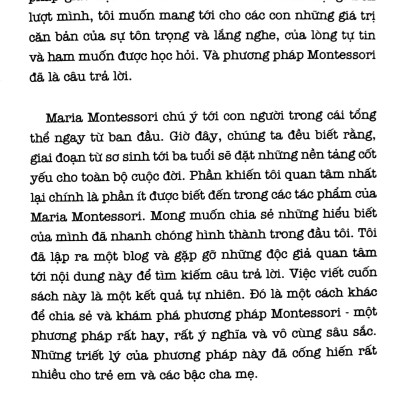 Học Montessori Để Dạy Trẻ Theo Phương Pháp Montessori - 100 Hoạt Động Montessori: Con Không Cần iPad Để Lớn 