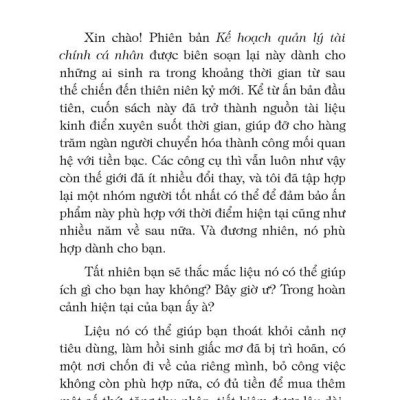 Kế Hoạch Quản Lý Tài Chính Cá Nhân - "Phương Pháp 9 Bước Để Đặt Được Tự Do Tài Chính"
