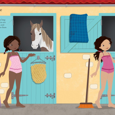 Sticker Dolly Dressing At the Stables