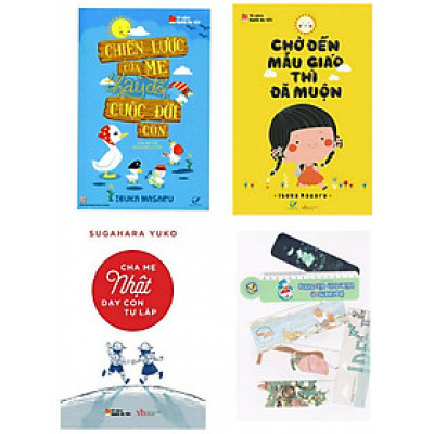 Combo Chiến Lược Của Mẹ Thay Đổi Cuộc Đời Con+Chờ Đến Mẫu Giáo Thì Đã Muộn +Cha Mẹ Nhật Dạy Con Dạy Tự Lập(Bản Đặcbiệt Tặng Kèm Bookmark AHA)