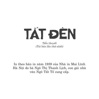 Tắt Đèn (Tái Bản 2024)
