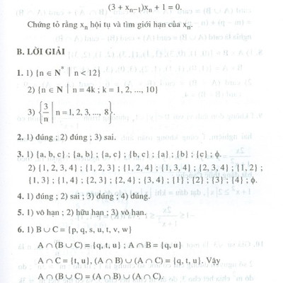 Bài Tập Toán Cao Cấp - Tập 2 - Phép Tính Giải Tích Một Biến Số