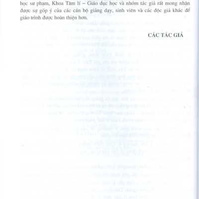 Giáo Trình Tâm Lí Học Phát Triển (Tái bản năm 2025)