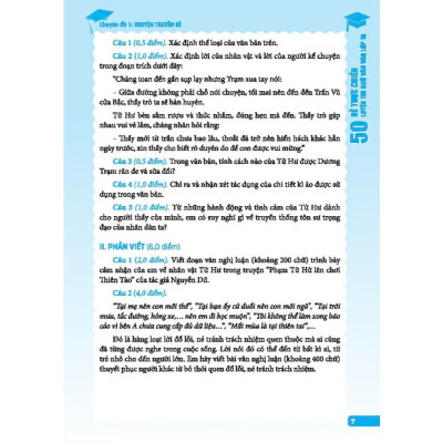 Sách - Ngữ Văn 50 Đề Thực Chiến Luyện Thi Vào Lớp 10 (Giải Chuyên Sâu) Có Đáp Án - Minh Thắng