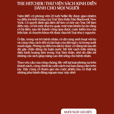 10 NGÀY GIẢ ĐIÊN TRONG TRẠI TÂM THẦN