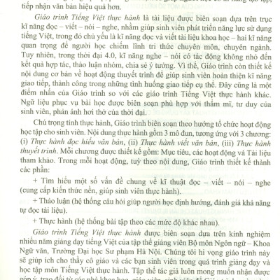 Giáo Trình Tiếng Việt Thực Hành (ĐHSP)