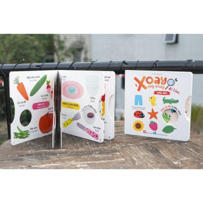 Sách - Xoay, xoay, xoay - Đi tìm . . . - Sách tương tác cho trẻ 0 - 6 tuổi - Combo 3 Cuốn - Đinh Tị Books