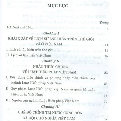 Giáo Trình Luật Hiến Pháp Việt Nam (Tái bản có chỉnh sửa, bổ sung)