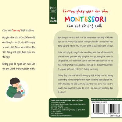 Phương Pháp Giáo Dục Sớm Montessori Cho Trẻ Từ
0 – 3 Tuổi