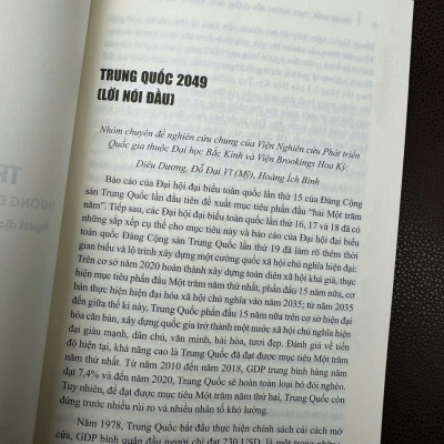 TRUNG QUỐC 2049 - Hướng Đến Cường Quốc Kinh Tế Thế Giới – NXB ĐHQGHN 