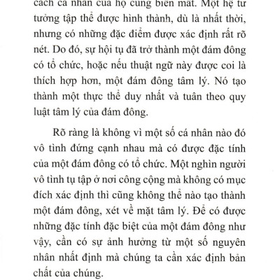 Diễn Biến Tâm Lý Đám Đông (SB)