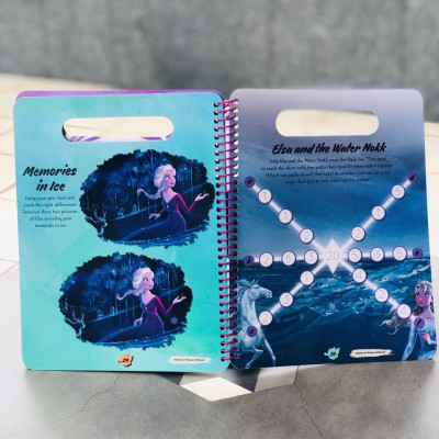 Sách tiếng anh tương tác công chúa băng giá Elsa -  Disney Frozen 2: Wipe-Clean Activities