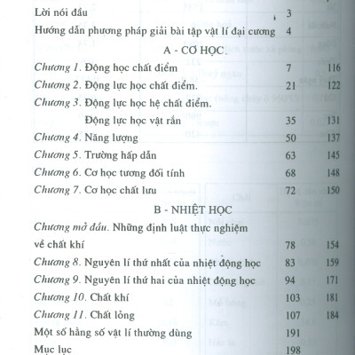 Bài Tập Vật Lý Đại Cương, Tập 1: Cơ - Nhiệt