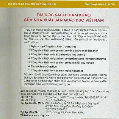 Công tác xã hội với học sinh có vấn đề sức khỏe tâm thần  