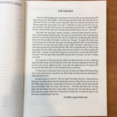 Phương Pháp Phổ Khối Lượng Và Sắc Ký - Khối Phổ