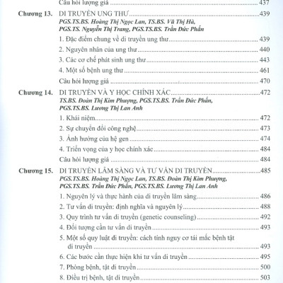Di Truyền Y Học (Dùng Cho Đào Tạo Bác Sĩ Y Khoa) (Tái bản lần thứ hai) - Năm 2023
