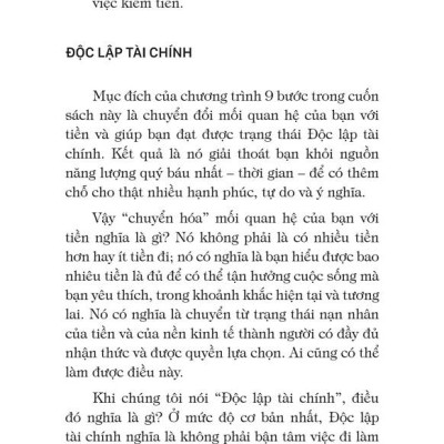 Kế Hoạch Quản Lý Tài Chính Cá Nhân - "Phương Pháp 9 Bước Để Đặt Được Tự Do Tài Chính"