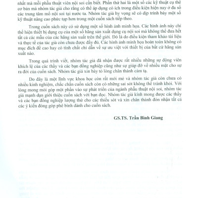 Bài Giảng PHẪU THUẬT NỘI SOI CƠ BẢN - Sách Dùng Đào Tạo Bác Sĩ Và Học Viên Sau Đại Học (Xuât bản lần thứ tư có sửa chữa và bổ sung - năm 2022)