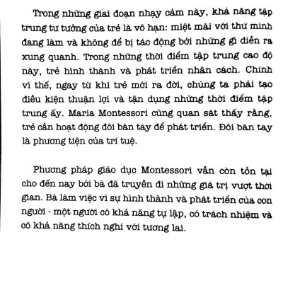 Học Montessori Để Dạy Trẻ Theo Phương Pháp Montessori - 100 Hoạt Động Montessori: Con Không Cần iPad Để Lớn 