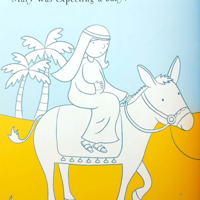 First Colouring Book Nativity