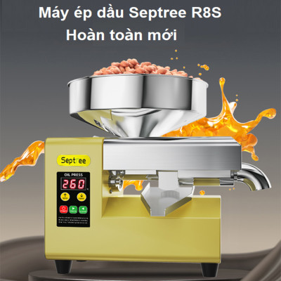 Máy ép dầu ăn thực vật thế hệ thứ 4 hoàn toàn mới thương hiệu Mỹ cao cấp Septree R8S 1100W - Hàng chính hãng