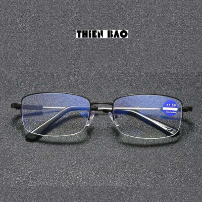 Kính lão thị, viễn thị trung niên NAM NỮ càng titan dẻo KVM367Đ hàng đẹp loại I tròng Nhật bản cao cấp sáng rõ