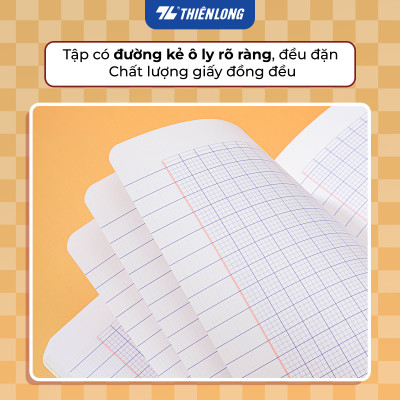 Combo 5/10/20 Tập học sinh chống lóa 80 trang 4 ô ly vuông 2.5mm 100gsm Thiên Long TP-NB003 - Mẫu ngẫu nhiên