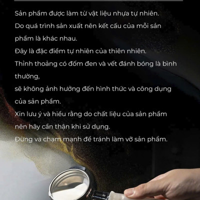 Tay cầm espresso không đáy kết hợp của gỗ và nhựa cây tư nhiên FEEPIE