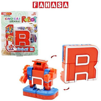 Đồ Chơi Lắp Ráp Biến Hình Robot Chữ Cái R - Cresta DK81244