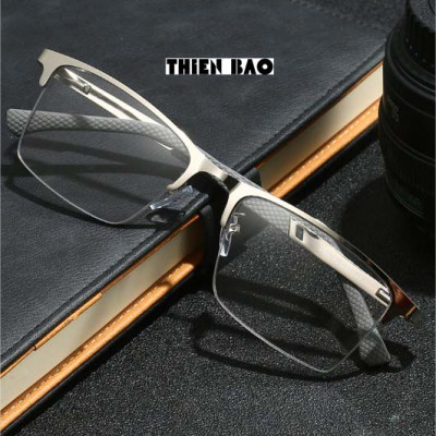 Kính lão thị viễn thị xẻ cước bạc sáng bản to, càng lò xo Nam Nữ Nhật bản Silver hàng đẹp loại I, chuẩn độ KVH02