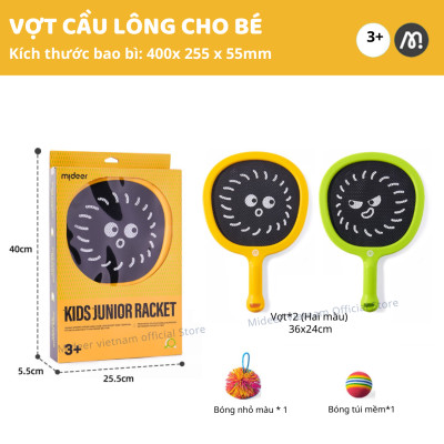Vợt cầu lông cho bé Mideer Kids Junior Racket, đồ chơi thể thao cho bé