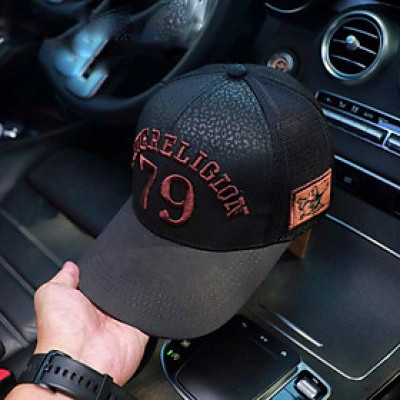 Nón kết, mũ lưỡi trai Ông Địa 79 vải kaki phối lưới form đẹp thời trang đường phố