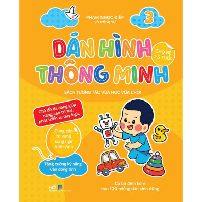 Bộ Dán hình thông minh cho bé 1-5 tuổi (Trọn bộ 04 cuốn) - Bản Quyền