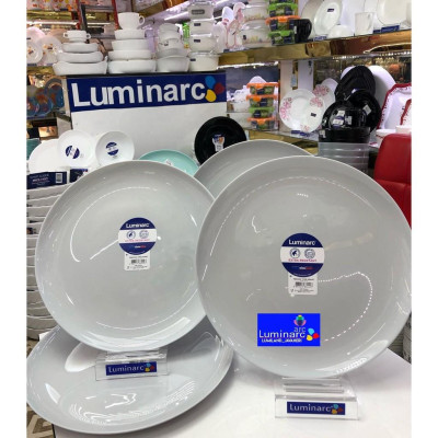 Đĩa (dĩa) thủy tinh nông lòng Luminarc Diwali Granit 19cm P0704 | Hàng chính hãng