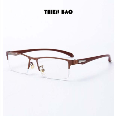 Gọng kính thời trang NAM NỮ 0 độ ( Có bán độ lão thị, viễn thị trung niên) nửa viền thể thao cực đẹp KT17 tròng Nhật bản cao cấp loại I nhẹ nhàng thoải mái