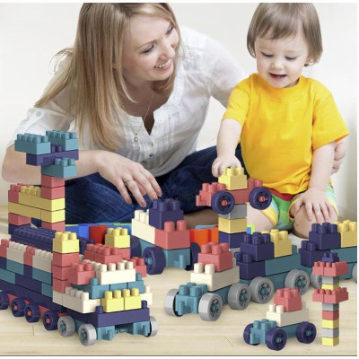 Bộ Đồ Chơi Lắp Ráp 520 Chi Tiết Building Block Hộp Lớn Cho Bé