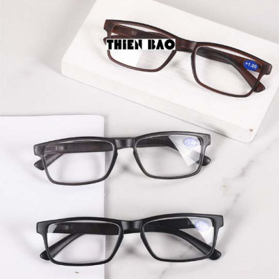 Kính lão thị , viễn thị loại cao cấp Đen Nhám cực đẹp, tròng chuẩn độ NAM NỮ Nhật bản loại I KVD034 hàng đẹp TR90