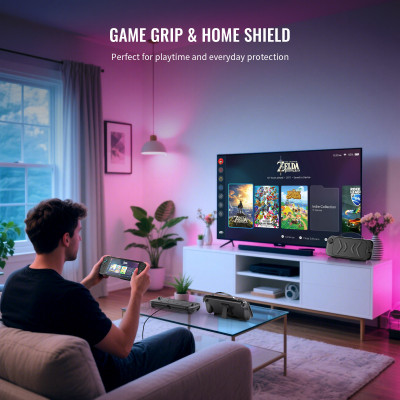 Bao Case Ốp TPU nắp bảo vệ có thể tháo rời có giá đỡ chống trượt bảo vệ 360 cho Nintendo Switch 2 - Hàng Chính Hãng