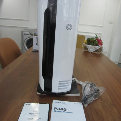 Máy Lọc Không Khí Cao Cấp BONECO P340 Tạo Ion Âm, Khử Mùi, Diệt Khuẩn, Lọc Bụi, Báo Ô Nhiễm (<40m2) - Hàng Nhập Khẩu